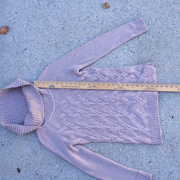 Calvin Klein Sweater Women's Size XS Cowl Neck Gray Pullover Long Sleeve - Picture 11 of 13